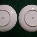 Nagoya Seito Sho Nippon Plate Pair Hand-Painted Snow Scene 6.5