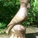 Cast Iron Cockatoo Door Stop with Bronze Finish