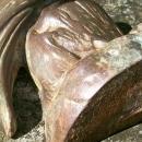 Cast Iron Cockatoo Door Stop with Bronze Finish