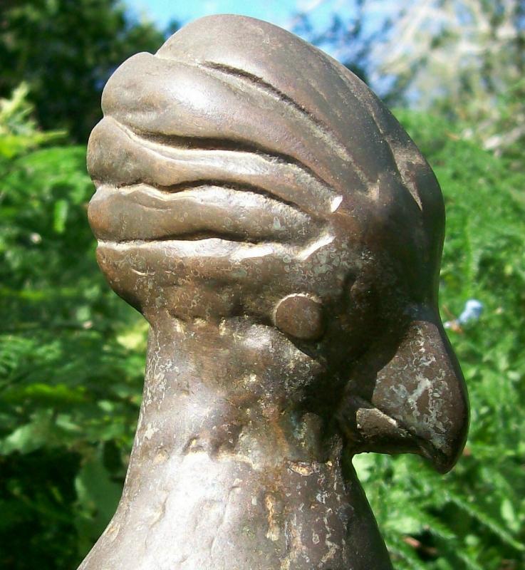 Cast Iron Cockatoo Door Stop with Bronze Finish