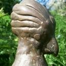 Cast Iron Cockatoo Door Stop with Bronze Finish