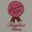 H. Laughlin Rambler Rose Ceramic Plate 10