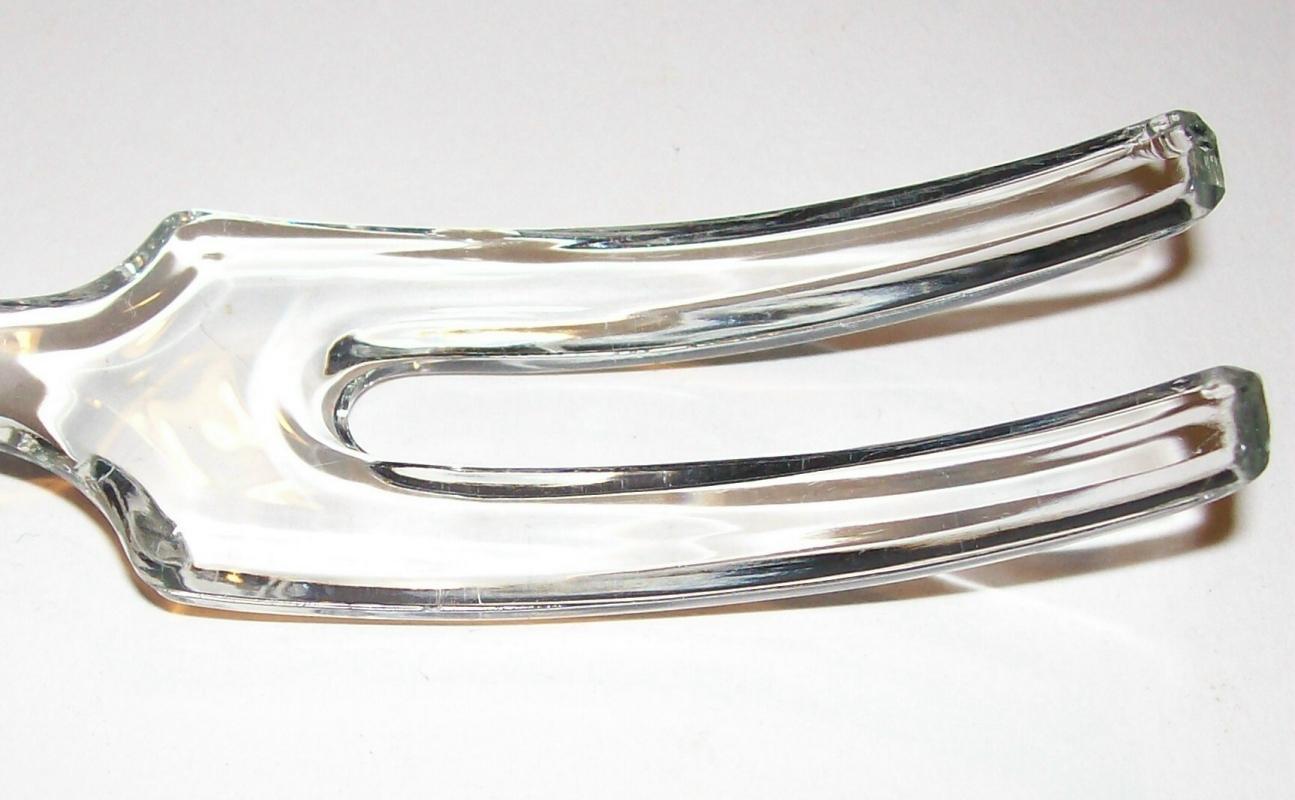 Depression Glass Fork with Cobalt Blue Handle