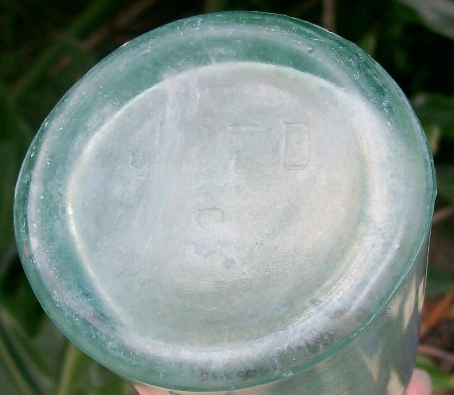 Lea & Perrins Worcestershire Glass Bottle 1876-80's Aqua Green 8.5