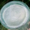 Lea & Perrins Worcestershire Glass Bottle 1876-80's Aqua Green 8.5