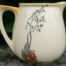 Wedgwood Art Deco Ceramic Pitcher: Shoreline with Orange & Black
