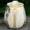 Wedgwood Art Deco Ceramic Pitcher: Shoreline with Orange & Black