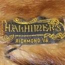 Triple Mink Fur Wrap: Heads & Tails: 1940's-50's Red-Brown