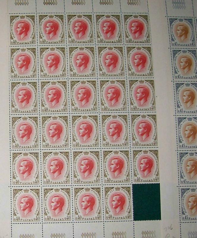 Monaco Postage Stamps: Uncancelled 1969-70 SN#725-727