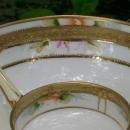Noritake Nippon Porcelain Gold-Encrusted Whipped Cream Bowl Set 3-Piece