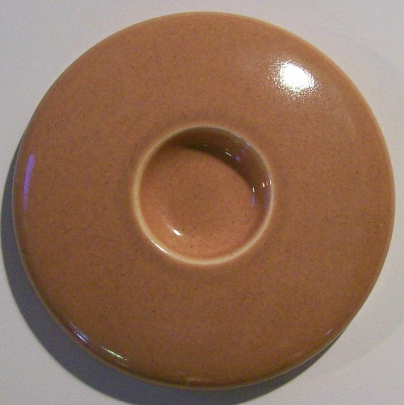 Steubenville Russel Wright American Modern Ceramic Ramekin Cover Coral Pink