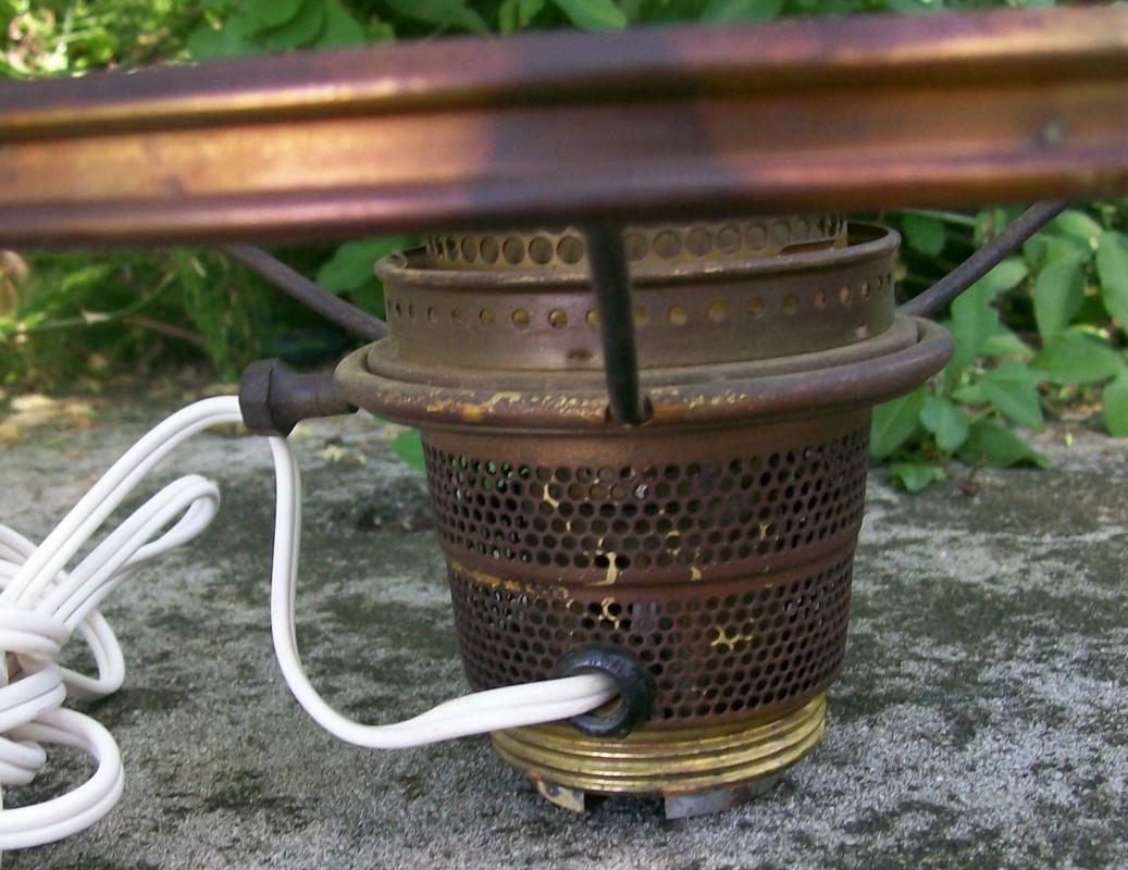 Vintage Electrified Aladdin Lamp Burner w/ 10