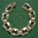 Sterling Silver Bracelet: Rectangular Links: 1950's