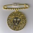 Anne Klein Gold-Tone Metal Lion Pin 1.5
