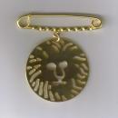 Anne Klein Gold-Tone Metal Lion Pin 1.5