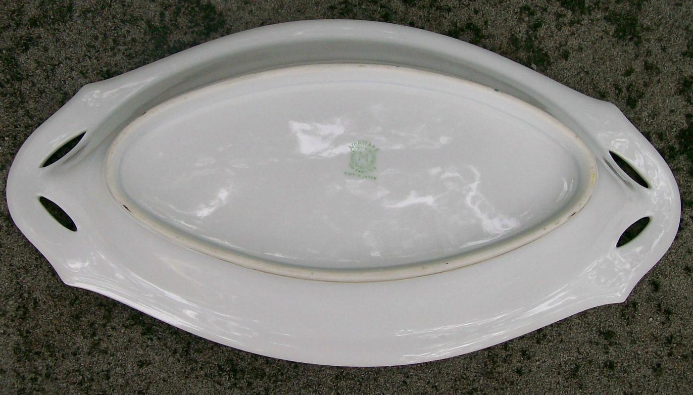 Noritake Ceramic Celery/Relish Dish Ca. 1930's Black/Yellow/Blue