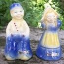 Shawnee Dutch Children Ceramic Salt & Pepper #323 Souvenir of Johnstown, Pennsylvania