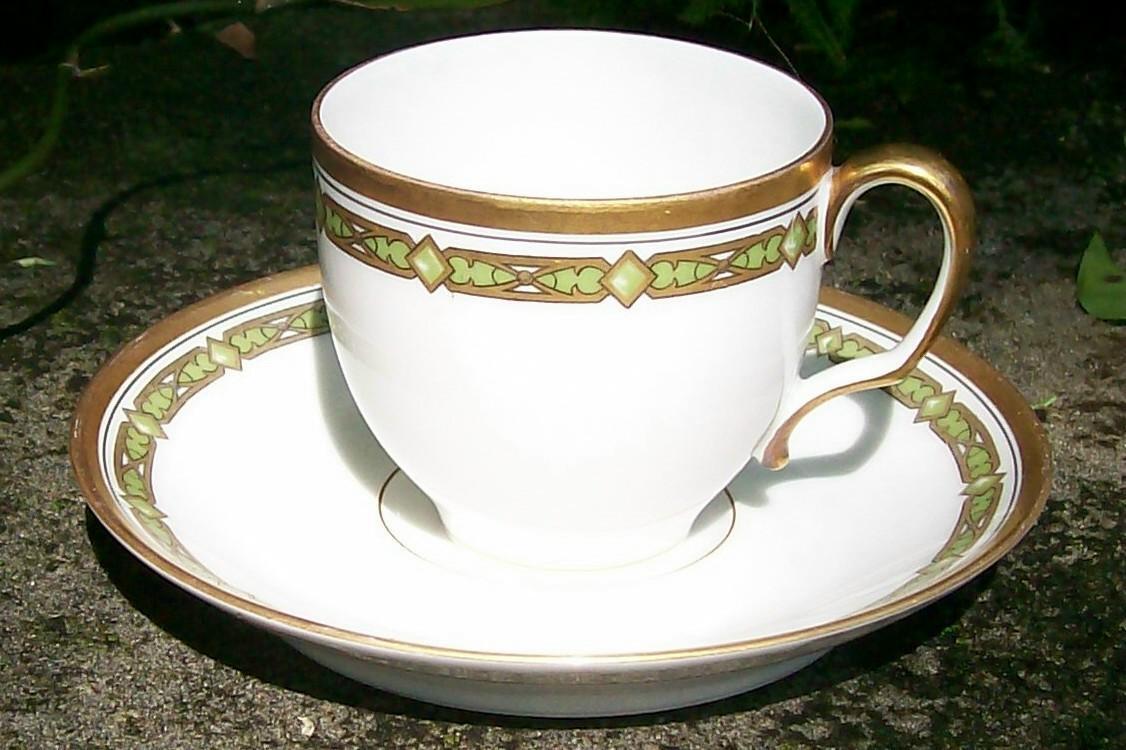 T&V Limoges Demitasse Cup & Saucer No. 6377