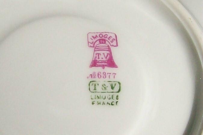 T&V Limoges Demitasse Cup & Saucer No. 6377
