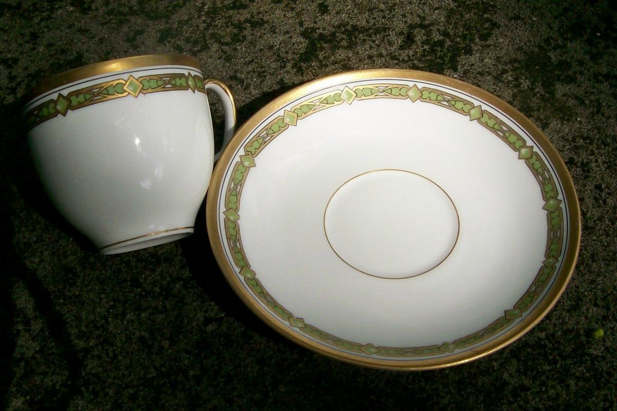 T&V Limoges Demitasse Cup & Saucer No. 6377