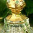 Westmoreland Colonial Candy Jar: Gold Band & Hand-painted Flowers