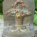 Bradley & Hubbard Cast Iron Bookends: Flower Basket