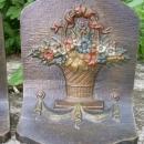 Bradley & Hubbard Cast Iron Bookends: Flower Basket