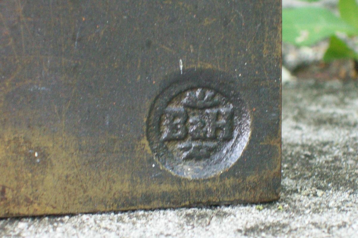 Bradley & Hubbard Cast Iron Bookends: Flower Basket