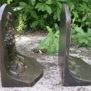 Bradley & Hubbard Cast Iron Bookends: Flower Basket