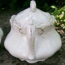 Johnson Brothers White & Gold Ceramic Cream & Sugar Set J6209 Ca. 1907