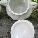 Johnson Brothers White & Gold Ceramic Cream & Sugar Set J6209 Ca. 1907