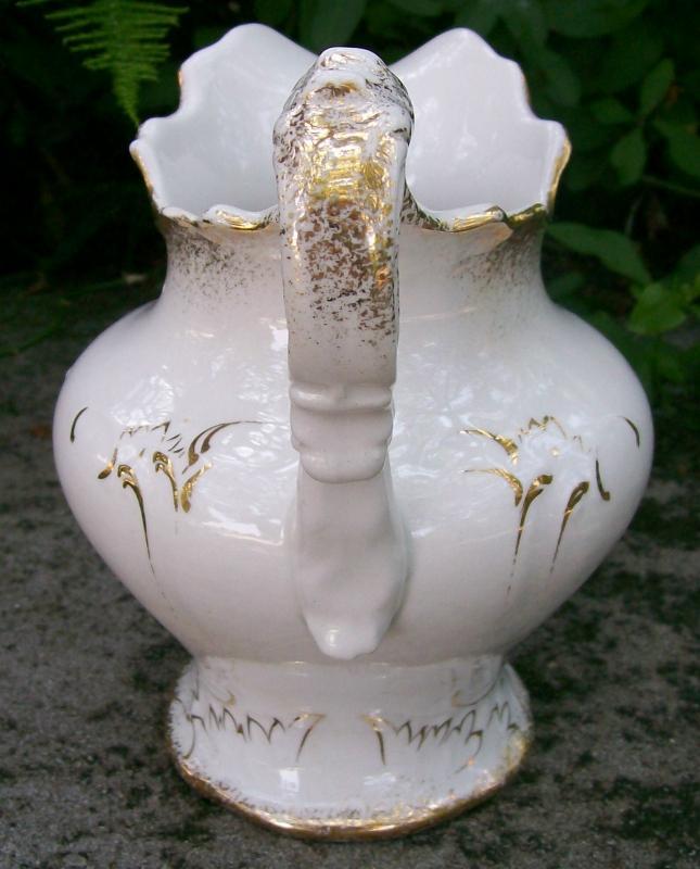 New Jersey Pottery Co. Pitcher: 1869-83 Trenton