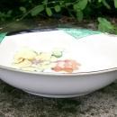 Noritake Art Deco Poppy Bowl with Green Insets