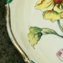 Noritake Art Deco Poppy Bowl with Green Insets