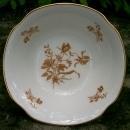 Limoges France Porcelain Pedestal Bowl Gold Floral 3.25