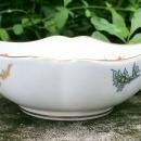 Haviland Limoges Chinese Thistle Square Porcelain Bowl Floral Transfer 4.5