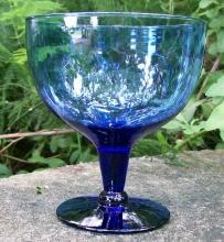 Cobalt Glass Seafood Cocktail Icer/Goblet