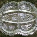 Cambridge Glass Rose Point 5-Part Celery & Relish #3400/67