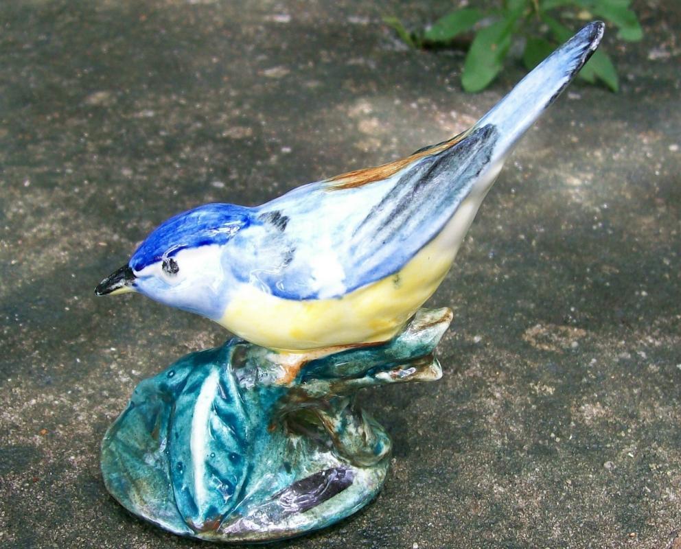 Stangl Ceramic Bird Figurine Parula Warbler #3583 1940's