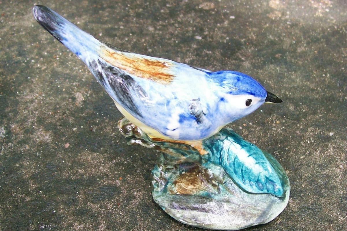 Stangl Ceramic Bird Figurine Parula Warbler #3583 1940's