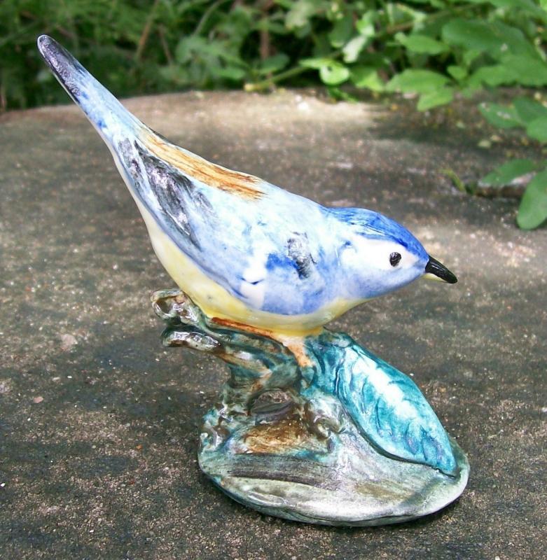 Stangl Ceramic Bird Figurine Parula Warbler #3583 1940's