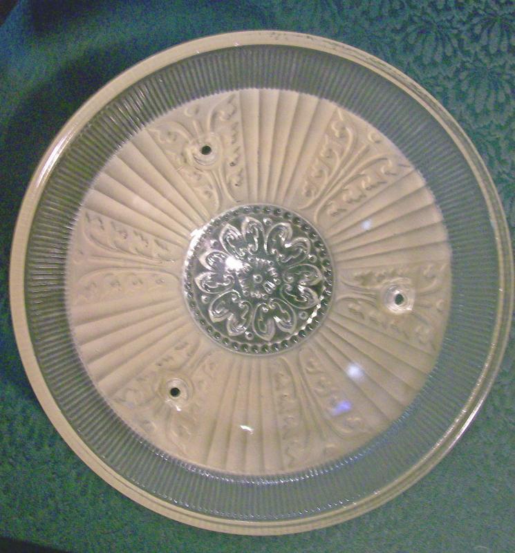 Glass Ceiling Light Shade Champagne Beige Frosted/ Clear 10.25