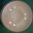 Ceiling Light Shade: Pink Frosted on Clear