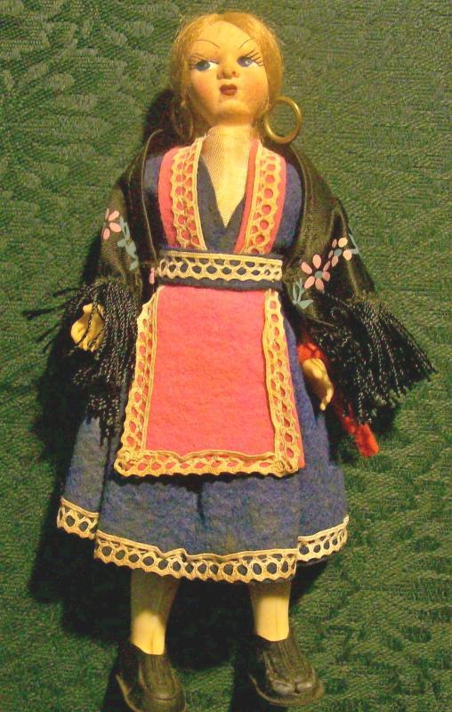 Ethnic Italian Souvenir Doll 1950's-60's 7
