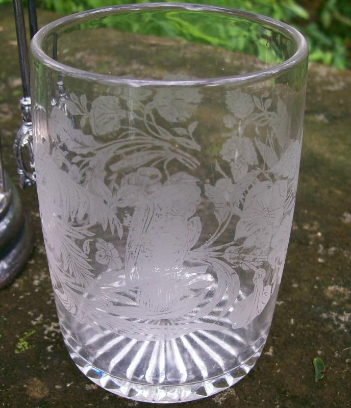 Victorian Silver-plate Pickle Castor Set 4-Piece: Parrot/Grasshopper