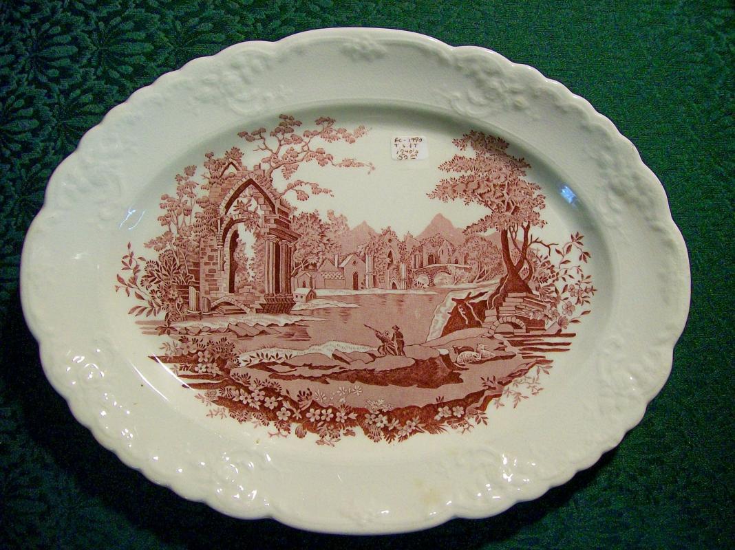 English Abbey Ceramic Platter by Taylor Smith & Taylor 13.5