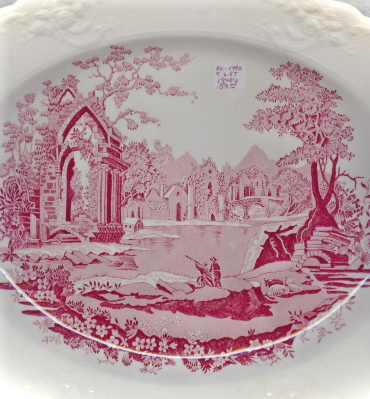 English Abbey Ceramic Platter by Taylor Smith & Taylor 13.5