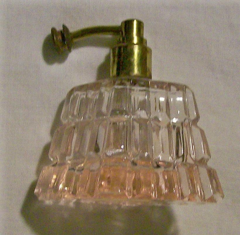 Pink Glass Perfume Atomizer Ca. 1930's: No Bulb