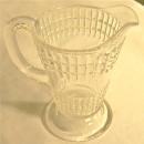 Columbia Double Beetle Band Creamer Early American Pressed Pattern Glass