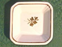 Tea Leaf Ironstone Nappy: Copper Luster Trim